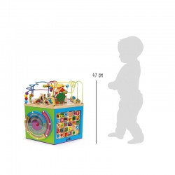 Small Foot Куб, дидактичен, XXL, дървен, 55 х 55 х 47 cm - Puzzle-uri și jocuri