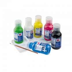 Milan Темперни бои, 6 цвята, 125 ml, с включена четка - Papetărie