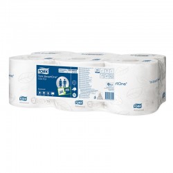Tork Тоалетна хартия Smart One T8, двупластова, целулозна, 207 m, 6 броя - Curățenie și dezinfecție