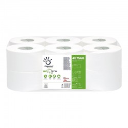 Papernet Тоалетна хартия Bio Tech, Mini Jumbo, двупластова, 12 броя - Curățenie și dezinfecție