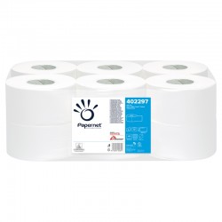 Papernet Тоалетна хартия Mini Jumbo, двупластова, целулозна, 450 g, 12 броя - Curățenie și dezinfecție