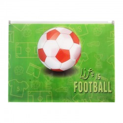 Panta Plast Папка Football Collection, PP, с цип, A4 - Papetărie