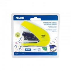 Milan Телбод Acid Compact, 24/6, за 20 листа, жълт - Comparare produse