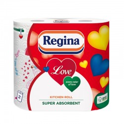 Regina Кухненска ролка Love Decorated, целулоза, трипластова, 175 g, 2 броя - Curățenie și dezinfecție