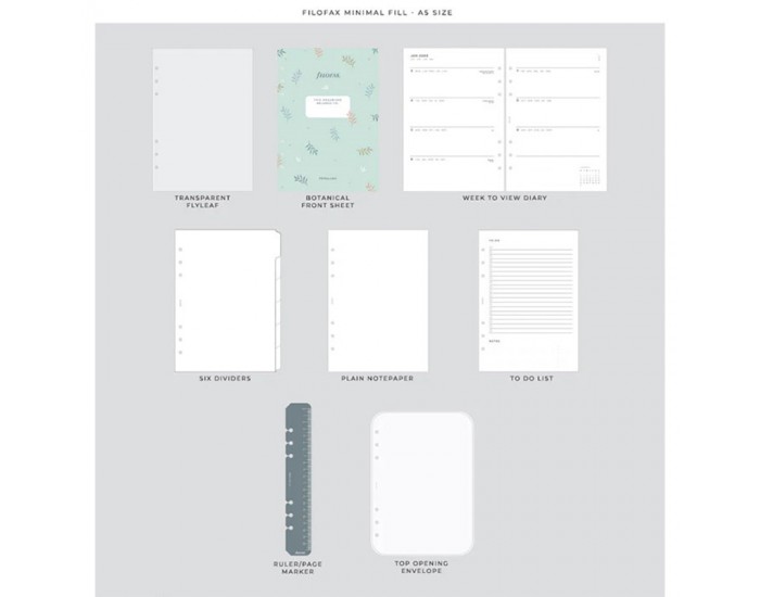 Filofax Органайзер Botanical, A5, син