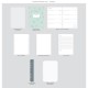 Filofax Органайзер Botanical, A5, син