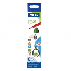 Milan Цветни моливи Triangular, 6 цвята - Instrumente de scris