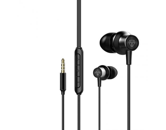Yenkee Слушалки 405BK Hi, с микрофон, черни