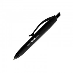 Milan Химикалка P1 Touch, автоматична, мини, черна, 40 броя, опаковка 36 - Papetărie
