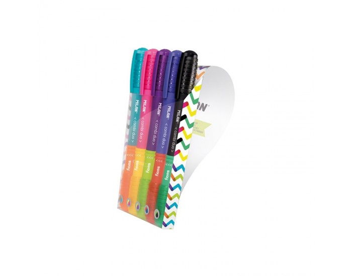 Milan Химикалка Sway Combi Duo, 1.0 mm, асорти, 5 броя