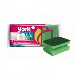 York Домакинска гъба, с канал, 3 броя - Curățenie și dezinfecție