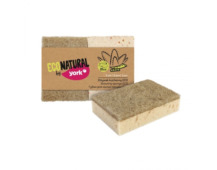 York Домакинска гъба Eco Natural, без канал, 2 броя