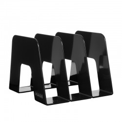 HAN Поставка вертикална Sorter, с три отделения, черна - Accesorii de birou
