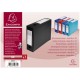 Exacompta Бокс с копче, A4, PP, 8 cm, хоризонтален и вертикален, черен