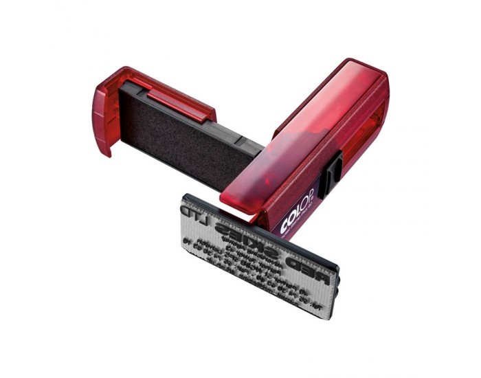 Colop Печат PSP 40, джобен, 58 х 22 mm, червено-син