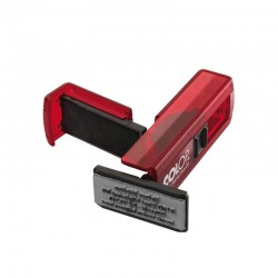 Colop Печат Pocket Stamp Plus 20, джобен, 14 x 38 mm, рубиненочервен - Papetărie