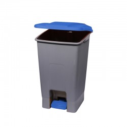 Planet Кош за отпадъци, за разделно събиране, с педал, пластмасов, 70 L, син - Curățenie și dezinfecție