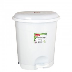 Planet Кош за отпадъци, с педал, пластмасов, 22 L, бял - Curățenie și dezinfecție