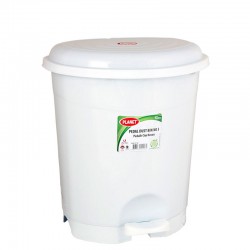 Planet Кош за отпадъци, с педал, пластмасов, 50 L, бял - Curățenie și dezinfecție