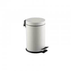 Dayco Кош за отпадъци, с педал, метален, ø27.5 х 44 cm, 20 L, бял - Curățenie și dezinfecție