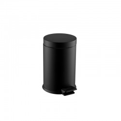 Dayco Кош за отпадъци, с педал, метален, ø18 х 29 cm, 5 L, черен - Curățenie și dezinfecție
