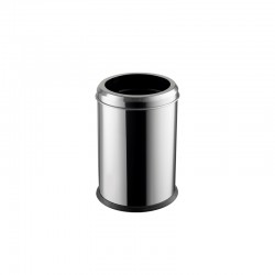 Dayco Кош за отпадъци, с ринг, метален, ø18 х 26 cm, 5 L, инокс - Curățenie și dezinfecție