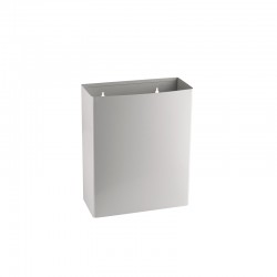 Dayco Кош за отпадъци, отворен, метален, 36 х 16 х 44 cm, 23 L, бял - Curățenie și dezinfecție