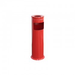 Dayco Кош за отпадъци, с пепелник, ø18 х 60 cm, 13 L, червен - Curățenie și dezinfecție