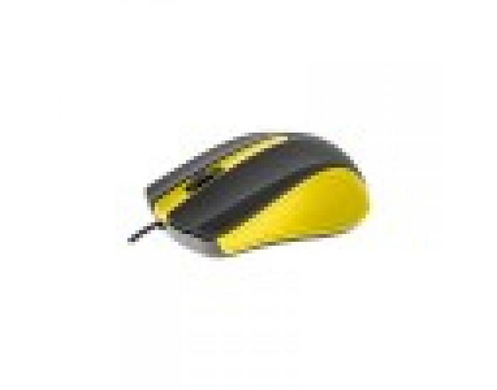Yenkee Мишка 1015YW, оптична, USB, с кабел, жълта