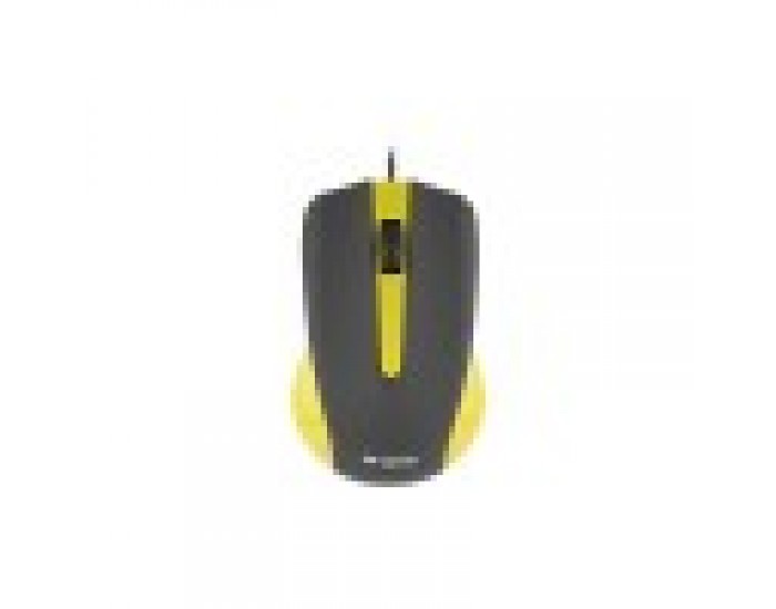 Yenkee Мишка 1015YW, оптична, USB, с кабел, жълта