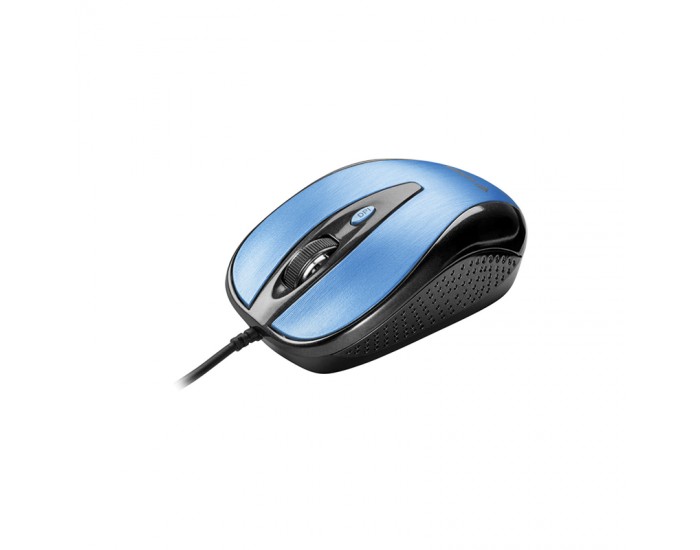 Yenkee Мишка 1025BE, оптична, USB, 2400 dpi, с кабел, синя