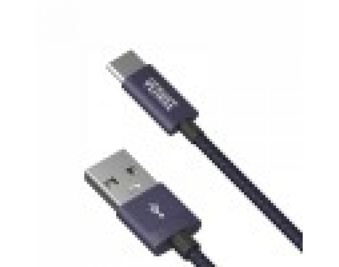 Yenkee Кабел 302 BE, USB-A Male към USB-C Male, 2 m, син