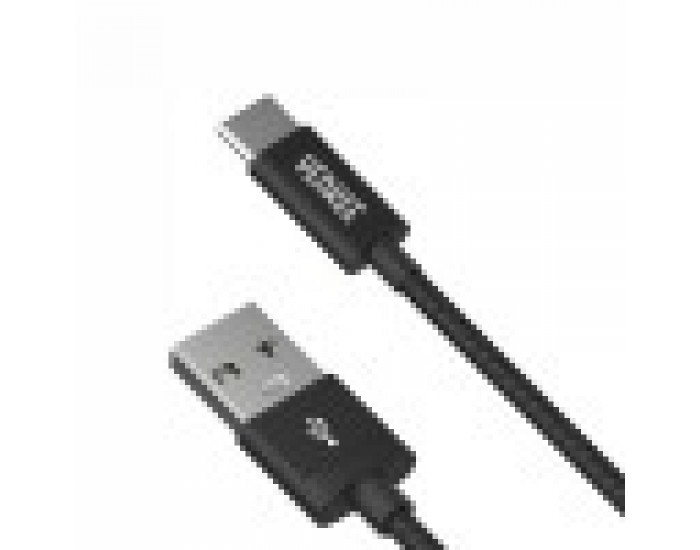 Yenkee Кабел 302 BK, USB-A Male към USB-C Male, 2 m, черен