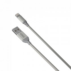 Yenkee Кабел 612 SR USB Male към Lightning Male, 2 m, сив - Tehnică de birou