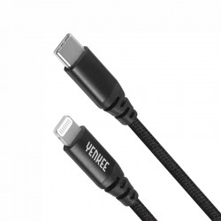 Yenkee Кабел 631 BK, USB-C Male към Lightning Male, 1 m, черен - Tehnică de birou