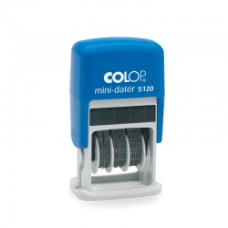 Colop Датник S120/4, с букви, 4 mm, черен - Papetărie