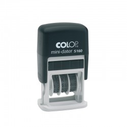 Colop Датник S160/4, с клише и букви, 4 mm, черен - Papetărie