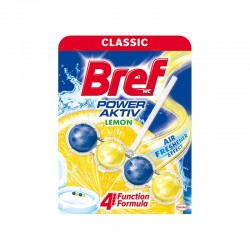 Bref Ароматизатор за тоалетна Power Aktiv, лимон, 50 g - Curățenie și dezinfecție