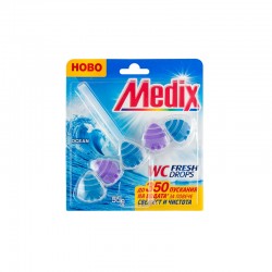 Medix Ароматизатор за тоалетна WC Fresh Drops, океан, 55 g - Curățenie și dezinfecție