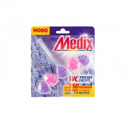 Medix Ароматизатор за тоалетна WC Fresh Drops, лавандула, 55 g - Curățenie și dezinfecție