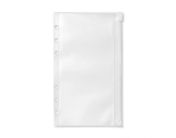 Filofax Плик за органайзер Personal, с цип, прозрачен