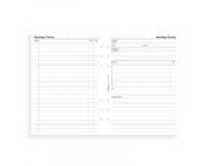 Filofax Планер за срещи, A5, бял