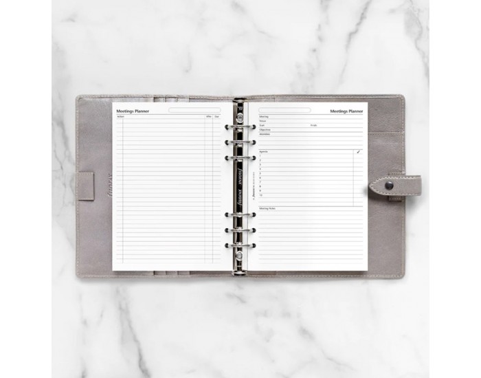Filofax Планер за срещи, A5, бял