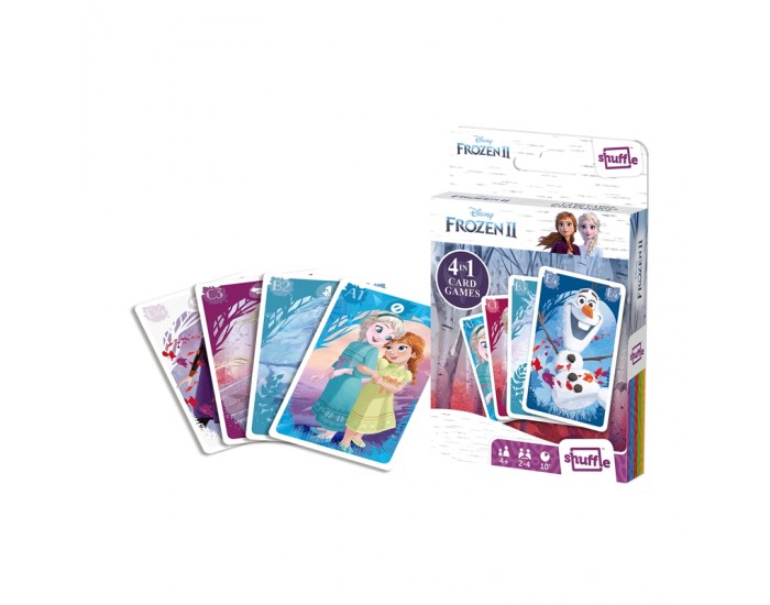 Cartamundi Карти за игра Frozen II, 4 в 1