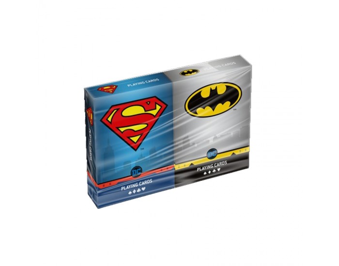 Cartamundi Карти за игра Superman & Batman, 2 тестета