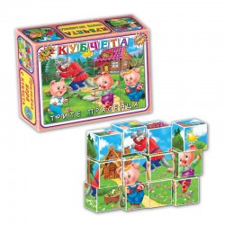 Кубчета Трите прасенца, 12 броя - Puzzle-uri și jocuri