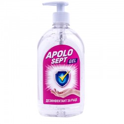 Apolo Дезинфекциращ препарат за ръце Sept , гел, с помпа, 500 ml - Curățenie și dezinfecție