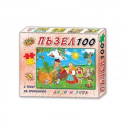 Пъзел с приказка Дядо и ряпа, 100 части - Puzzle-uri și jocuri