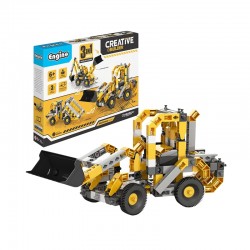 Engino Конструктор Creative Builder - Колесен товарач, 3 в 1 - Engino