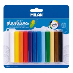 Milan Пластилин, 140 g, 12 цвята - Papetărie